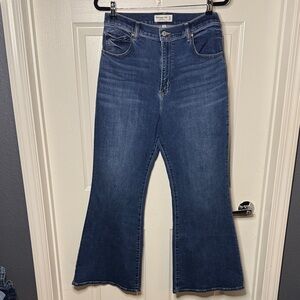 Abercrombie & Fitch Dark Blue Flare Jeans